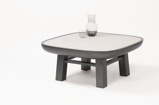 Giobagnara × Stéphane Parmentier Olympia | Coffee Table: Leather in suede, nappa, wild boar, or golf with bronze-lacquered wood structure | Furniture / Coffee Tables | 2Jour Concierge, your luxury lifestyle shop | refined residential interiors, luxury hospitality, gallery settings, contemporary statement furniture