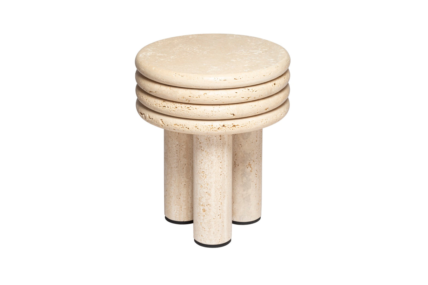 x Stéphane Parmentier Scala Travertine Marble Coffee Table