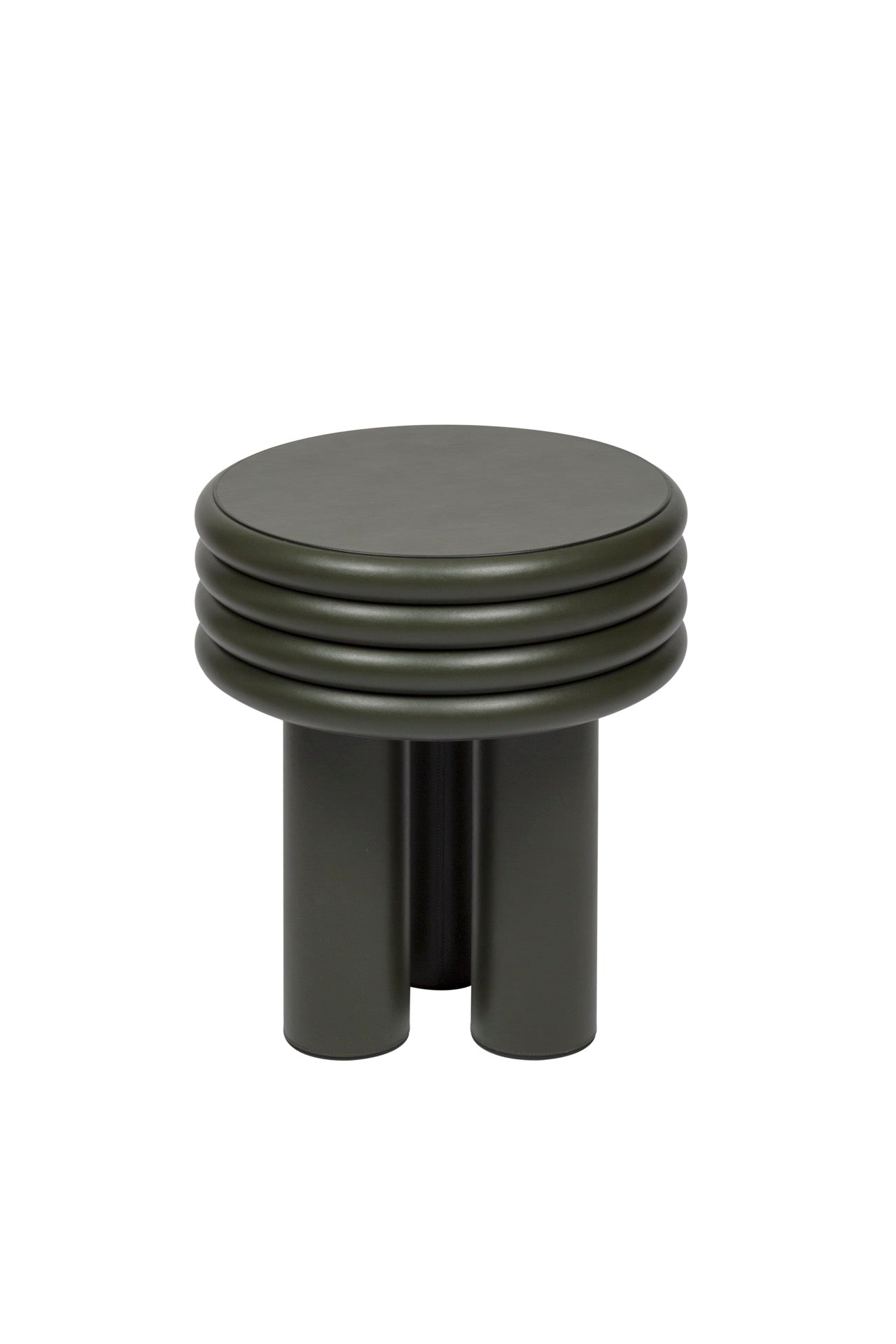 x Stéphane Parmentier Scala Leather-covered Wood Coffee Table