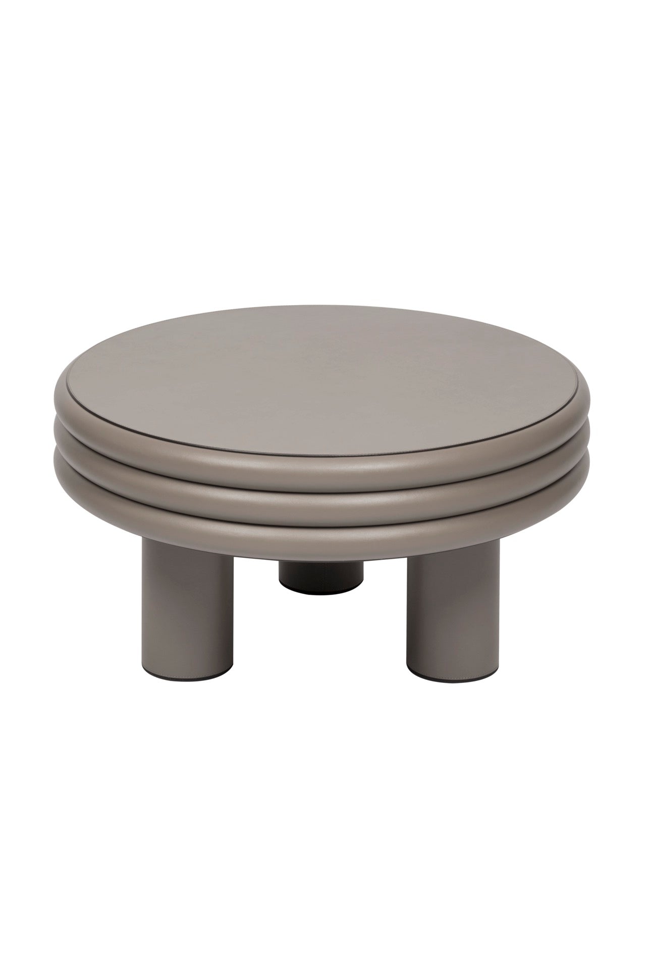 x Stéphane Parmentier Scala Leather-covered Wood Coffee Table