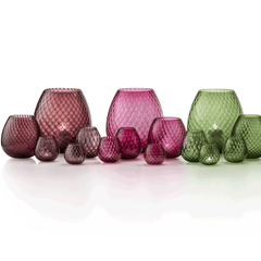 Macramè Murano Glass Candle Holder S-M-L