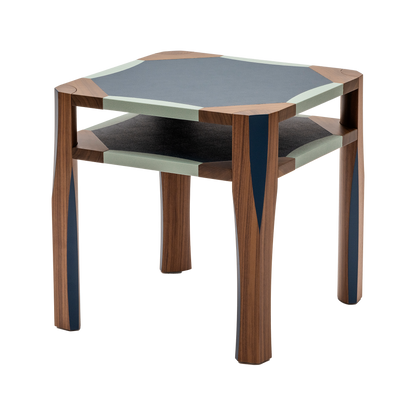 x Martino Gamper Margo Wood & Leather Side Table