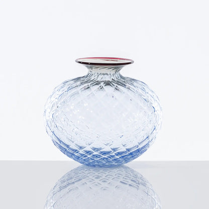 Monofiori Balloton Vase by Venini | ICEBERG Collection | Milk-White Color | Small blown glass vials with intricate caps resembling ancient treasures | Sandblasted details | Home Decor Vases | 2Jour Concierge