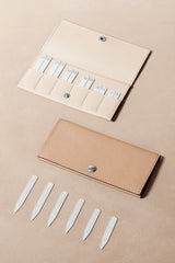 Leather Collar Stays Holder Set