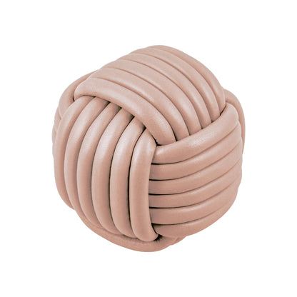 Giobagnara Nodo Nappa Leather Doorstop | Elegant Nappa Leather Design | Available in a Selection of Nappa Leather Finishes | Very Stable Construction | "Nodo" Means "Knot" in Italian | Explore a Range of Luxury Home Accessories at 2Jour Concierge, #1 luxury high-end gift & lifestyle shop