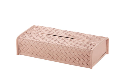 Riviere Elba Handwoven Leather Tissue Holder Rectangular | Handwoven Leather | Elegant Rectangular Design | Perfect for Yacht Interiors | Available at 2Jour Concierge, #1 luxury high-end gift & lifestyle shop