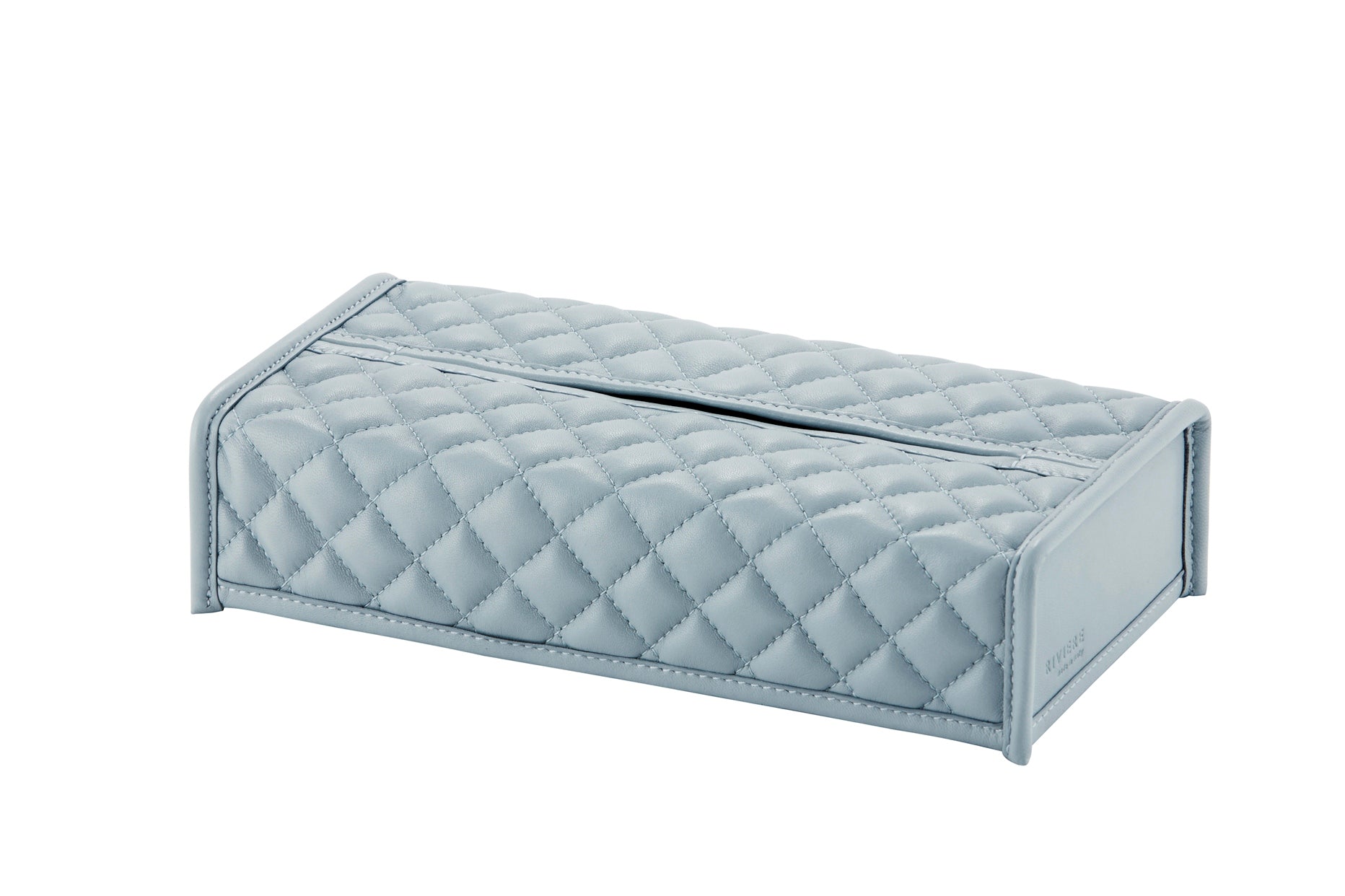 Riviere Elba Quilted Diamonds Leather Tissue Holder | Padded Leather Tissue Box Cover | Elegant Quilted Diamonds Design | Explore a Range of Luxury Home Accessories and Yacht Decor at 2Jour Concierge, #1 luxury high-end gift & lifestyle shop