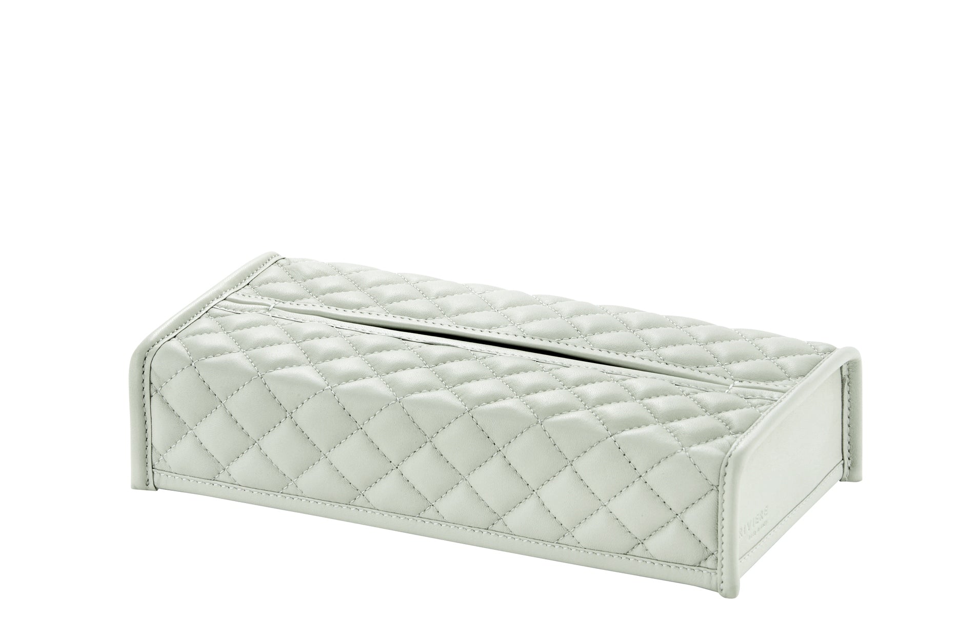 Riviere Elba Quilted Diamonds Leather Tissue Holder | Padded Leather Tissue Box Cover | Elegant Quilted Diamonds Design | Explore a Range of Luxury Home Accessories and Yacht Decor at 2Jour Concierge, #1 luxury high-end gift & lifestyle shop