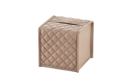 Riviere Elba Quilted Diamonds Leather Tissue Holder | Padded Leather Tissue Box Cover | Elegant Quilted Diamonds Design | Explore a Range of Luxury Home Accessories and Yacht Decor at 2Jour Concierge, #1 luxury high-end gift & lifestyle shop