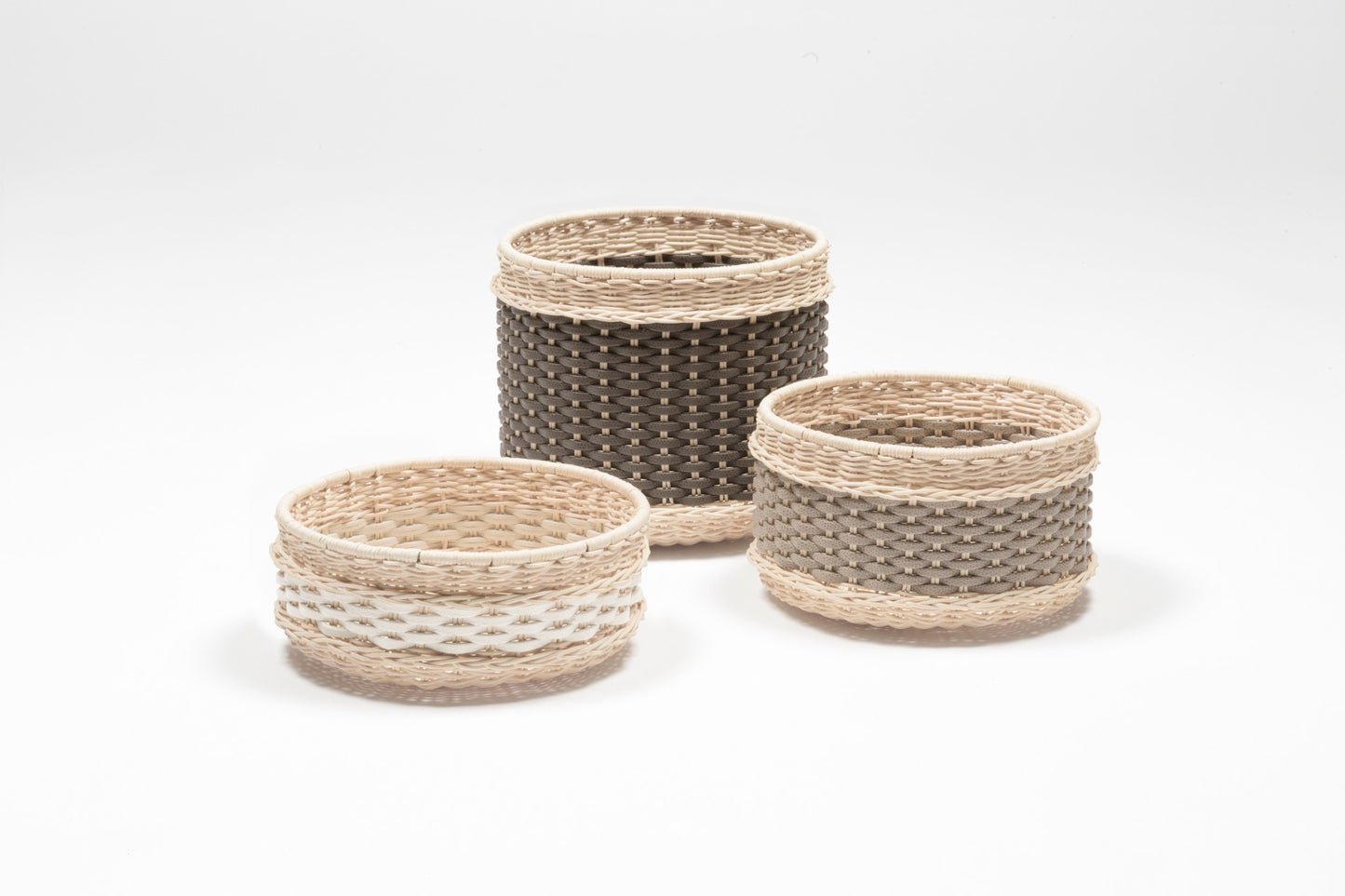 Pigment France Nîmes Leather & Rattan Bowl | Handwoven rattan and leather bowl available in three sizes, combining natural textures and subtle elegance | Décor / Bowls | 2Jour Concierge, your luxury lifestyle shop | luxury interiors, hospitality décor, refined lifestyle, elegant living, designer home accessories, boutique hotels, yacht décor, office décor
