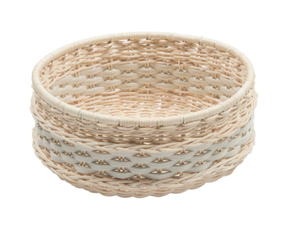 Pigment France Nîmes Leather & Rattan Bowl | Handwoven rattan and leather bowl available in three sizes, combining natural textures and subtle elegance | Décor / Bowls | 2Jour Concierge, your luxury lifestyle shop | luxury interiors, hospitality décor, refined lifestyle, elegant living, designer home accessories, boutique hotels, yacht décor, office décor