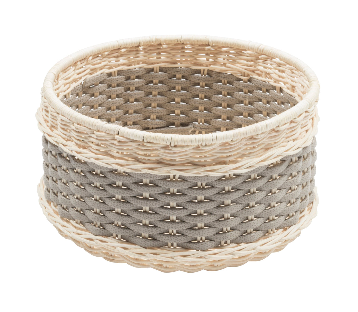 Pigment France Nîmes Leather & Rattan Bowl | Handwoven rattan and leather bowl available in three sizes, combining natural textures and subtle elegance | Décor / Bowls | 2Jour Concierge, your luxury lifestyle shop | luxury interiors, hospitality décor, refined lifestyle, elegant living, designer home accessories, boutique hotels, yacht décor, office décor