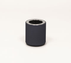 Cannes Glacette: Leather-Covered Insulated Brass w Chrome-Plated Finish