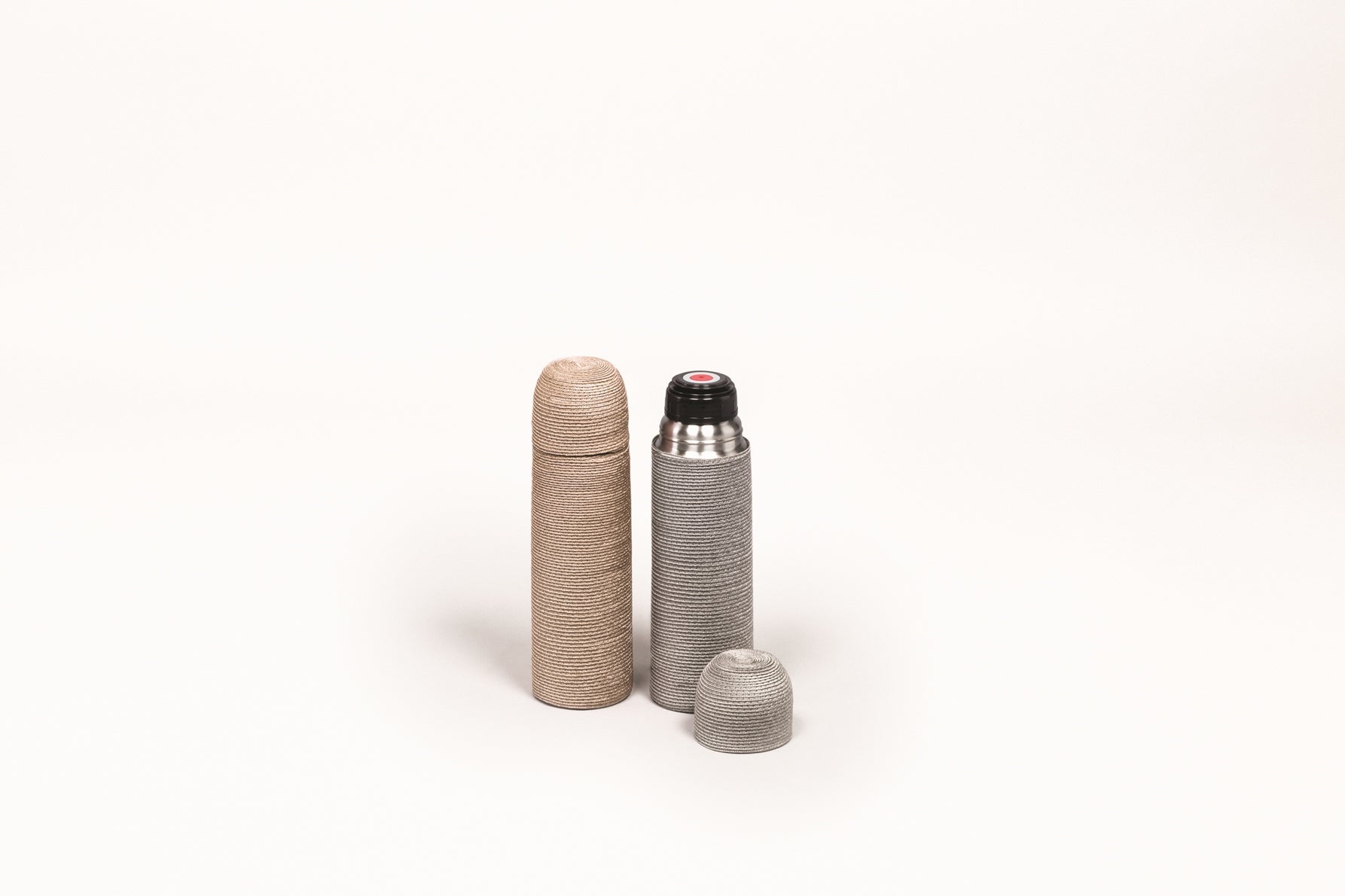 Pigment France Montaigne Thermos | Vacuum flask with a stainless steel double-walled body | Features a wide opening, quick-stop system for easy pouring, and a removable drinking mug | Available in covers: TechStraw, rattan, or willow | Barware and Serveware | 2Jour Concierge, your luxury lifestyle shop