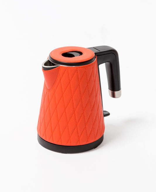 Lille Leather-Bound Insulated Stainless Steel Kettle Diamonds