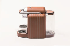 Zenius Decor Lux Lines Leather-Bound Nespresso Coffee Machine