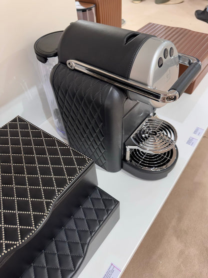 Zenius Diamonds Leather-Bound Nespresso Coffee Machine