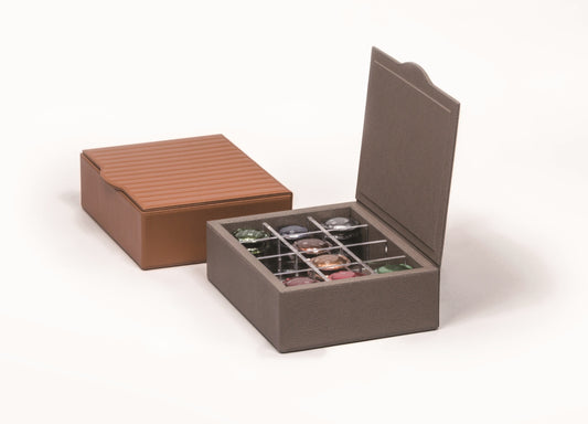 Java Zenius Leather Box For Nespresso Commercial Coffee Capsules