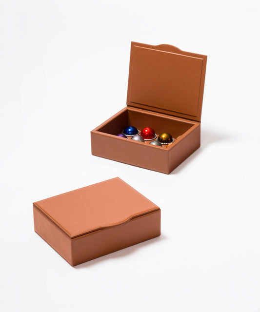 Pigment France Java Vertuo Next Easy Version Leather Box for Nespresso Coffee Capsules | Luxury Kitchen Accessories, Elegant Coffee Storage & Gift Items | 2Jour Concierge, #1 luxury high-end gift & lifestyle shop