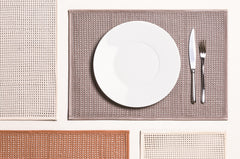 Pascale Plaited Nappa Leather Placemat