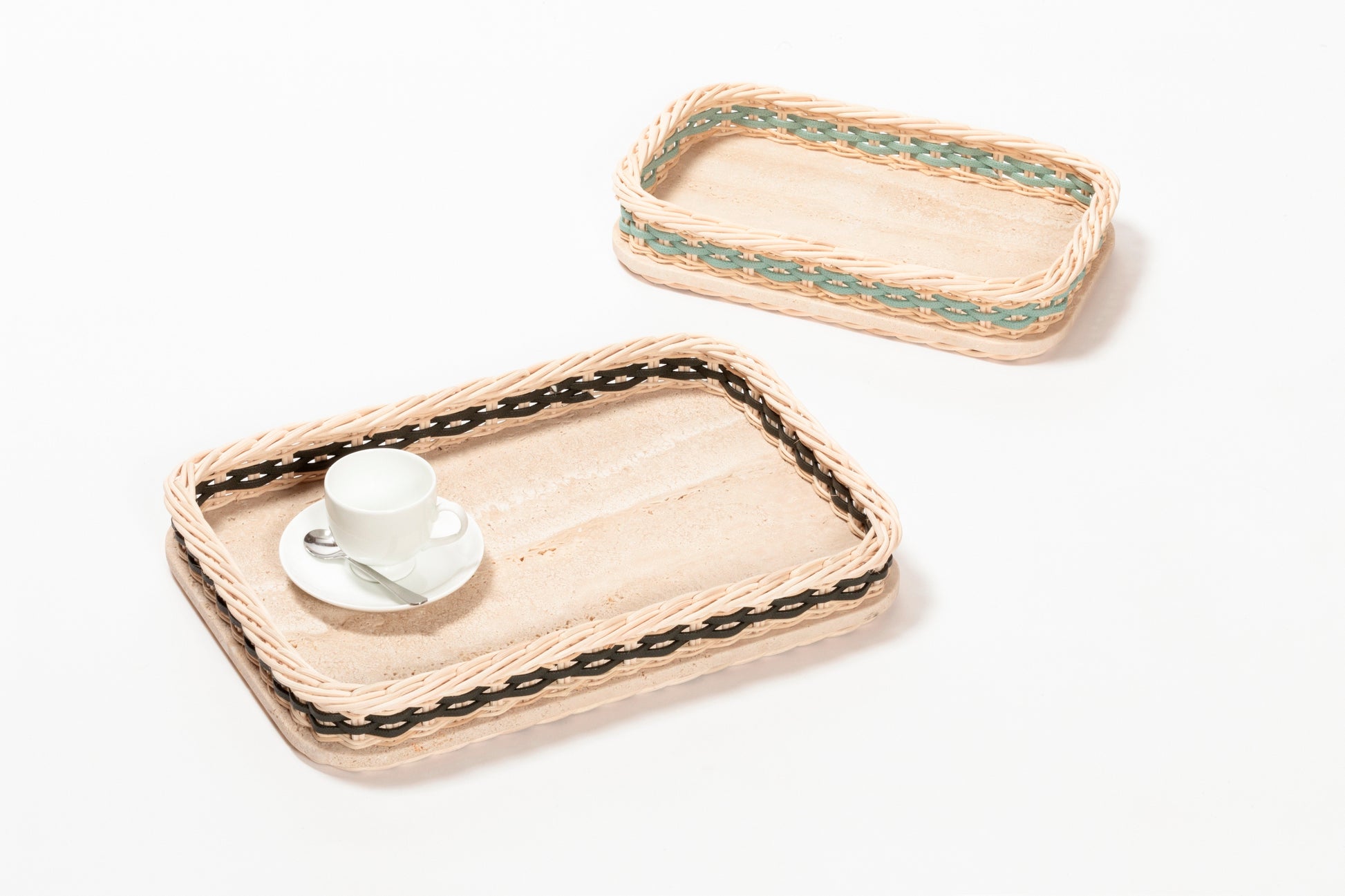 Pigment France Orsay Rectangular Travertine Tray | Luxury Home Accessories, Elegant Serving Trays & Gift Items | 2Jour Concierge, #1 luxury high-end gift & lifestyle shop
