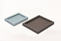 Chaumont Leather-Covered Wood Valet Tray, Rectangular