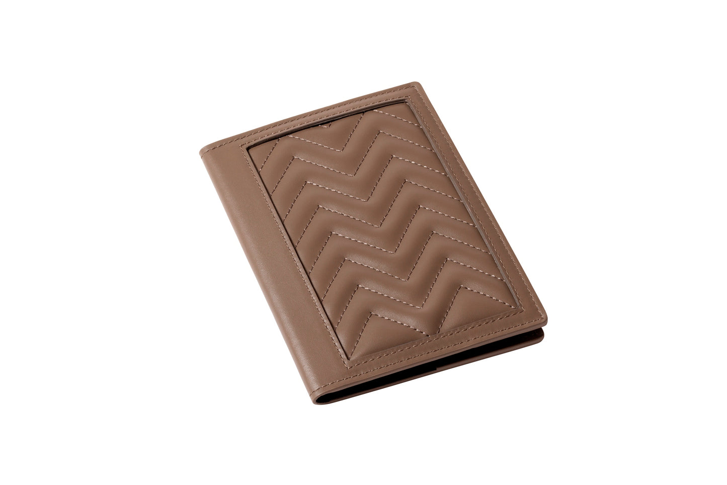 Rivière Herringbone Passport Holder | Quilted herringbone padded leather design for a timeless and elegant look | Travel Accessories | 2Jour Concierge, your luxury lifestyle shop

