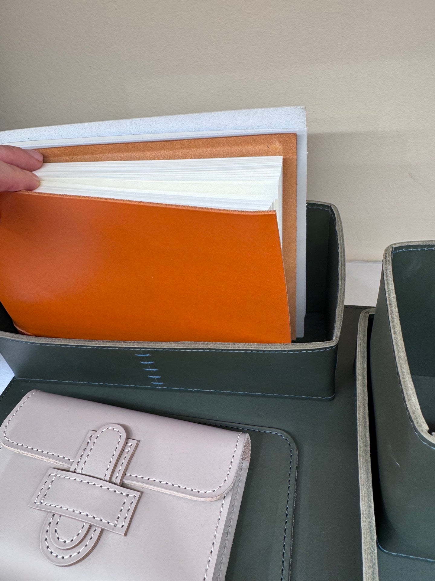 Passepartout Saddle Leather Playing Card Holder