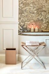 Ionio Handwoven Leather Folding Stool | Luggage Rack