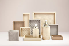 Noli Handwoven Leather-Covered Bottle Holder