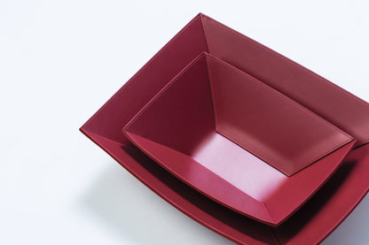 RUDI Ninfea Bowl | Finest regenerated leather structure with water-resistant and UV-resistant finish | Available in square and rectangular shapes | Ideal for stylish organization | Home Decor and Serveware | 2Jour Concierge, your luxury lifestyle shop