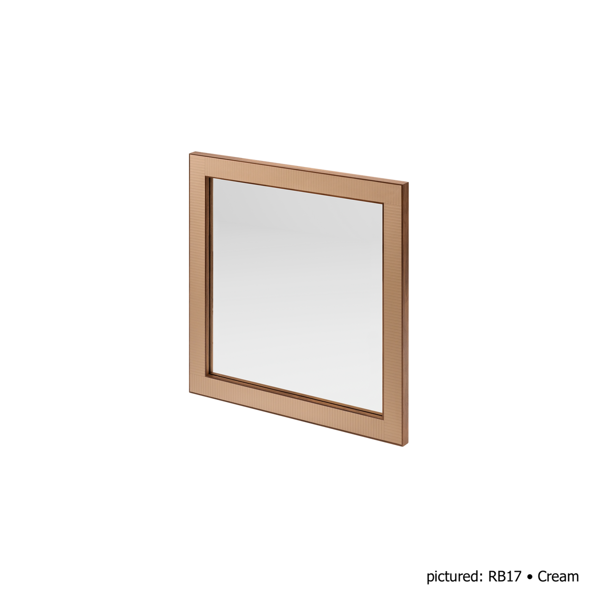 Rabitti 1969 | Toiles de Noyer Mirror N°1: Walnut wood frame with saddle leather inserts and golden tacks — square and rectangular | Furniture | 2Jour Concierge, your luxury lifestyle shop | luxury wall mirror, Rabitti 1969 Toiles de Noyer, walnut leather mirror, designer mirror, golden tacks mirror