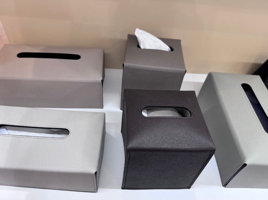 Ready Leather Tissue Holder Rectangular High