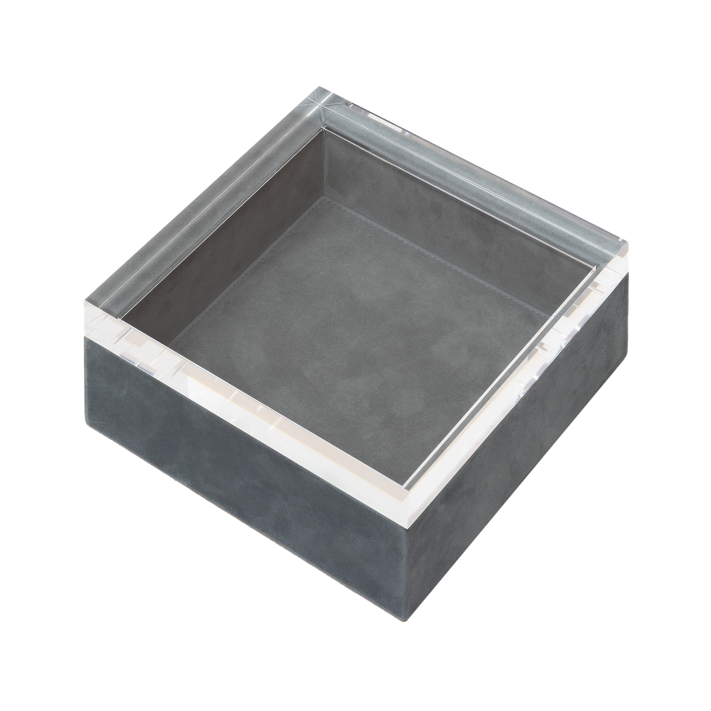 Riviere Febe | Box: Leather with acrylic lid, fine nabuk padded lining, available in multiple shapes and sizes for versatile storage and display | Decor / Trinket Boxes | 2Jour Concierge, your luxury lifestyle shop | luxury interiors, hospitality décor, elegant living, designer home accessories, boutique hotels, refined lifestyle, yacht décor, executive interiors