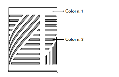 Bino Regenerated Leather Bin, Textured Bicolor with Metal