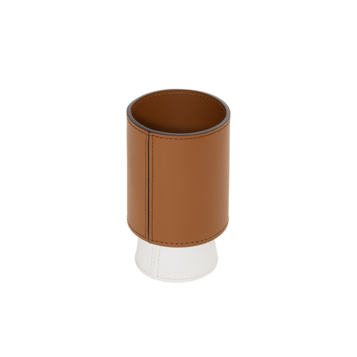Rudi Zenit | Desk Set: Regenerated leather with contrasting base and smooth, matte finish, featuring a complete suite of accessories (desk blotter, pen holder, trays, and boxes) for organized and elegant workspaces | Office + Tech / Desk Sets & Organizers | 2Jour Concierge, your luxury lifestyle shop