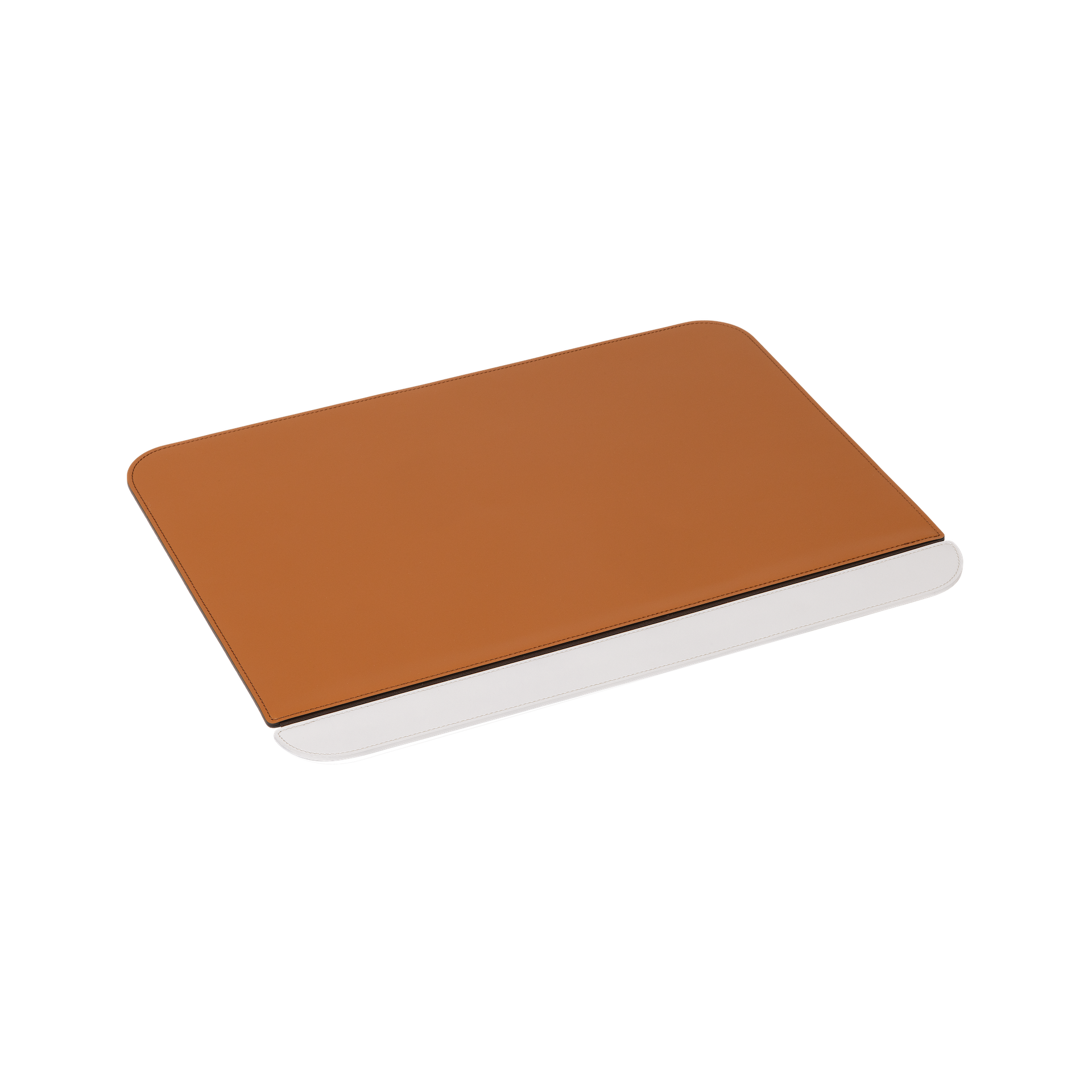 Rudi Zenit | Desk Set: Regenerated leather with contrasting base and smooth, matte finish, featuring a complete suite of accessories (desk blotter, pen holder, trays, and boxes) for organized and elegant workspaces | Office + Tech / Desk Sets & Organizers | 2Jour Concierge, your luxury lifestyle shop