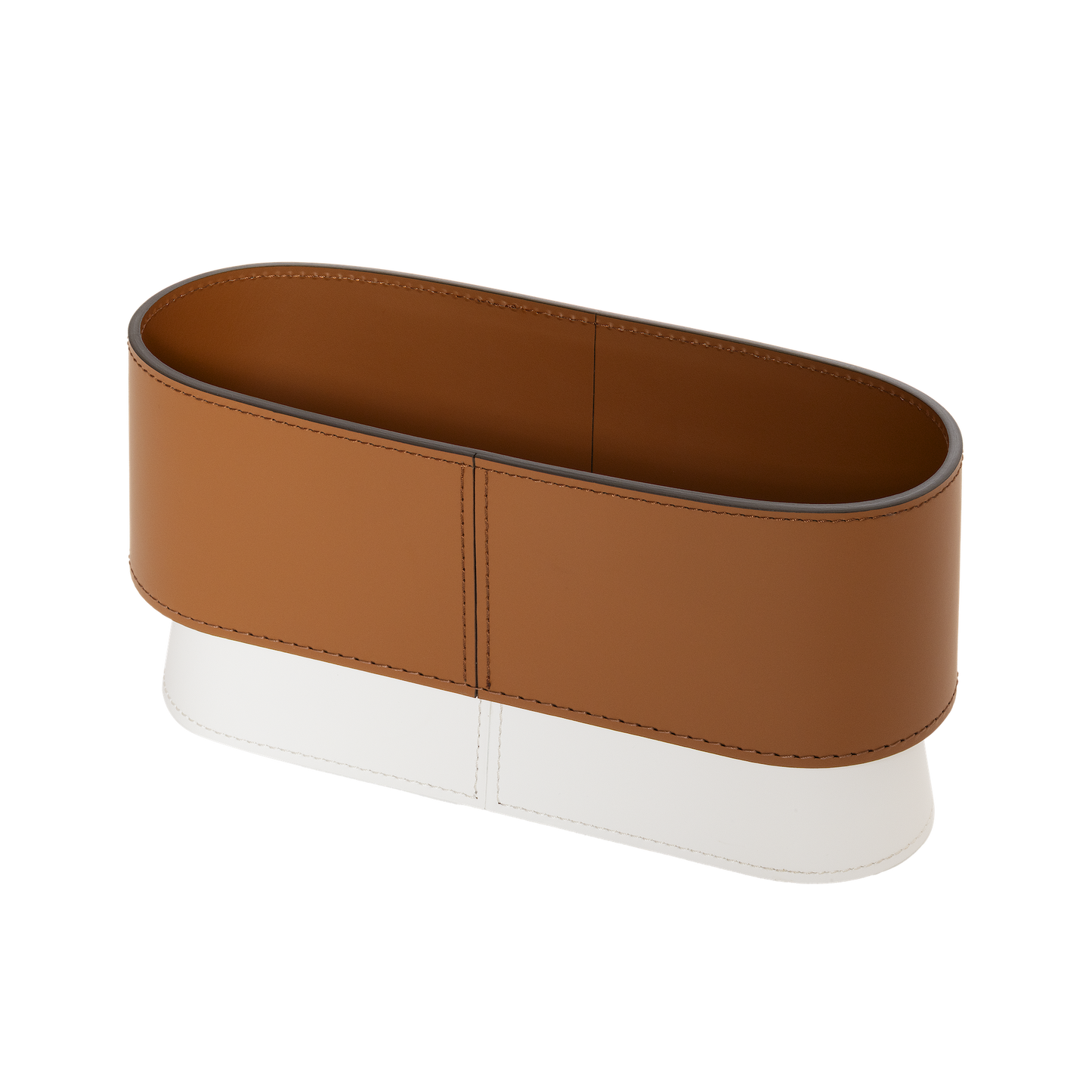 Rudi Zenit | Desk Set: Regenerated leather with contrasting base and smooth, matte finish, featuring a complete suite of accessories (desk blotter, pen holder, trays, and boxes) for organized and elegant workspaces | Office + Tech / Desk Sets & Organizers | 2Jour Concierge, your luxury lifestyle shop