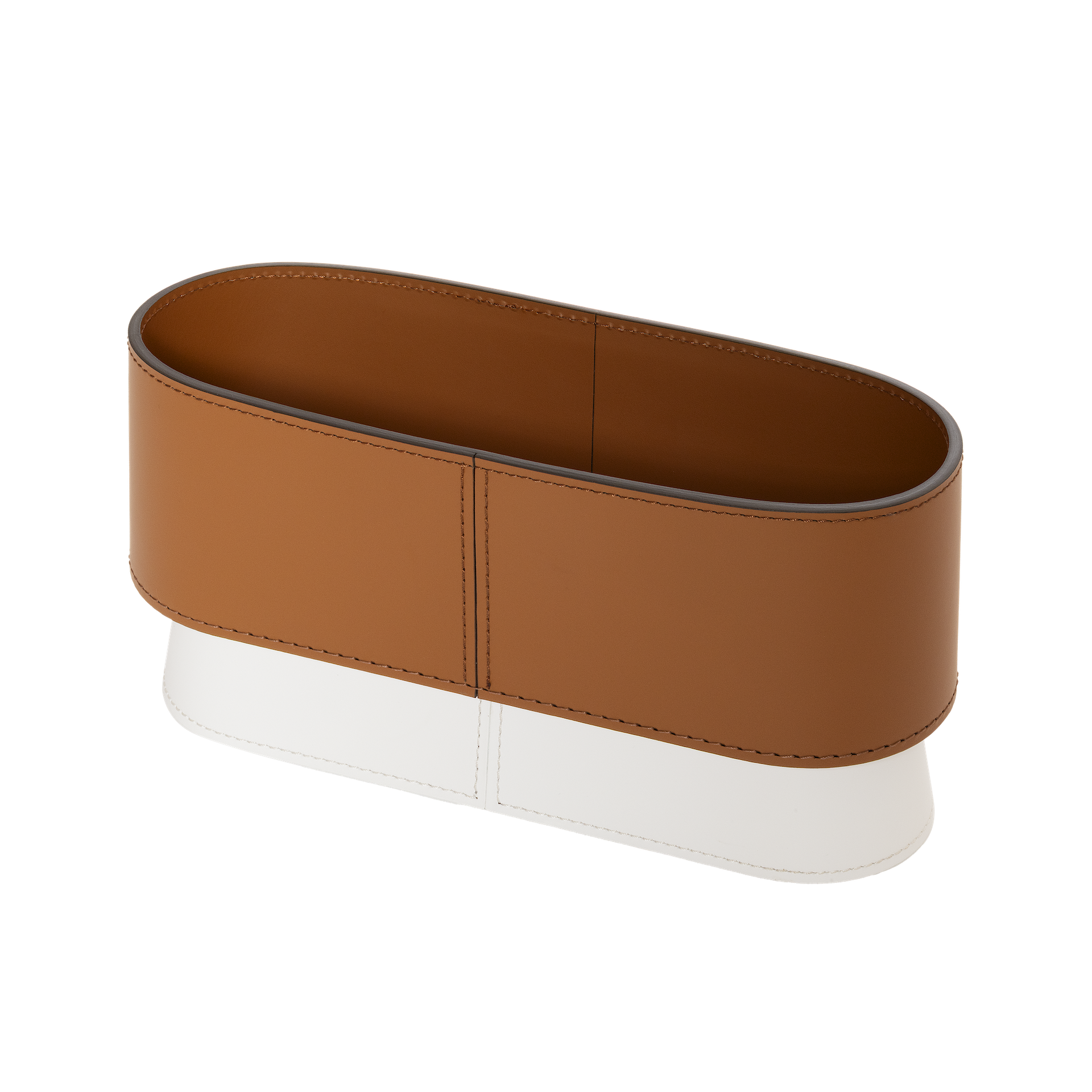 Rudi Zenit | Desk Set: Regenerated leather with contrasting base and smooth, matte finish, featuring a complete suite of accessories (desk blotter, pen holder, trays, and boxes) for organized and elegant workspaces | Office + Tech / Desk Sets & Organizers | 2Jour Concierge, your luxury lifestyle shop