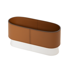 Zenit Regenerated Leather Envelope Holder | Valet Tray, Rectangular with Contrasting Base