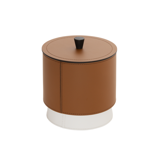Rudi Zenit | Desk Set: Regenerated leather with contrasting base and smooth, matte finish, featuring a complete suite of accessories (desk blotter, pen holder, trays, and boxes) for organized and elegant workspaces | Office + Tech / Desk Sets & Organizers | 2Jour Concierge, your luxury lifestyle shop