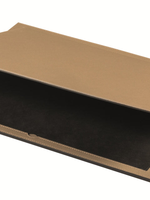 Giobagnara Phil Double Openable Leather-Covered Desk Blotter | Stylish and Functional Design | Leather Covered Rigid Openable Pad with Inner Space for Sheets | Varying Thickness for Added Comfort | Explore a Range of Luxury Desk Accessories at 2Jour Concierge, #1 luxury high-end gift & lifestyle shop