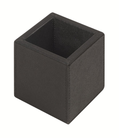 Giobagnara Tim Leather-Covered Wood Pen Holder | Elegant and Functional Design | Wood Base Covered in Fine Leather | Perfect for Organizing Pens and Pencils | Explore a Range of Luxury Desk Accessories at 2Jour Concierge, #1 luxury high-end gift & lifestyle shop