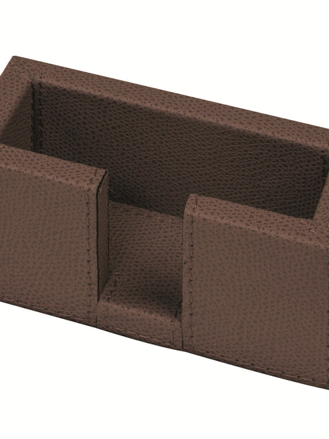 Giobagnara Patrick Leather-Covered Wood Business Card Holder | Sleek and Professional Design | Wood Base Covered in Fine Leather | Perfect for Storing Your Business Cards | Explore a Range of Luxury Desk Accessories at 2Jour Concierge, #1 luxury high-end gift & lifestyle shop