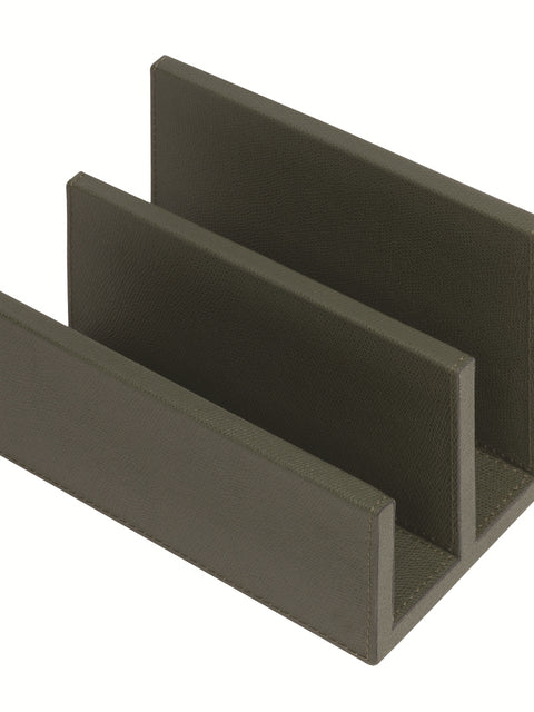 Giobagnara Arthur Leather-Covered Wood Envelope Holder | Sophisticated and Stylish Design | Crafted from Luxurious Leather and Wood | Perfect for Keeping Your Envelopes Organized | Explore a Range of Luxury Desk Accessories at 2Jour Concierge, #1 luxury high-end gift & lifestyle shop