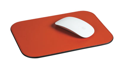 Giobagnara | Polo Mouse Pad: Leather-covered rigid pad with rounded corners | Office + Tech / Desk Sets & Organizers | 2Jour Concierge, your luxury lifestyle shop | contemporary workspace, fine Italian leather, precision craftsmanship, minimalist design