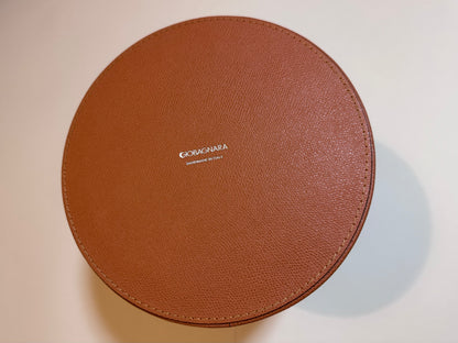 Otto Leder-Papierkorb mit wasserdichter Innenseite