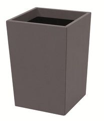 Jo Leather-Covered Wood Wastepaper Bin