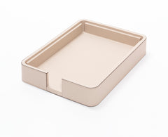 Polo Leather-Covered Wood A4 Paper Tray