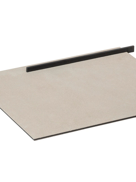 Giobagnara x Stéphane Parmentier Malaparte Suede Leather & Metal Desk Blotter | Luxurious Desk Accessory | Elegant Design | Part of Malaparte Collection | Available at 2Jour Concierge, #1 luxury high-end gift & lifestyle shop